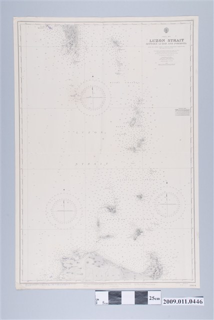 英國海軍部發行〈五十萬分一中國海－呂宋海峽：呂宋與臺灣之間〉 (共2張)