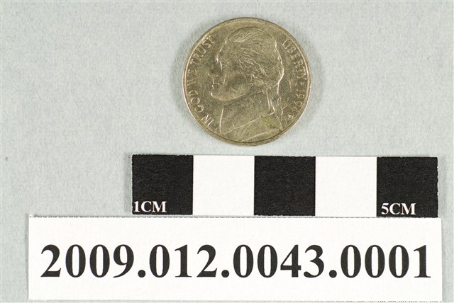 1946年美國鑄幣局發行美國伍分硬幣 (共2張)