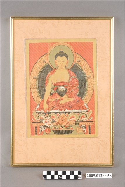 西藏佛教釋迦牟尼佛織造畫像 (共3張)