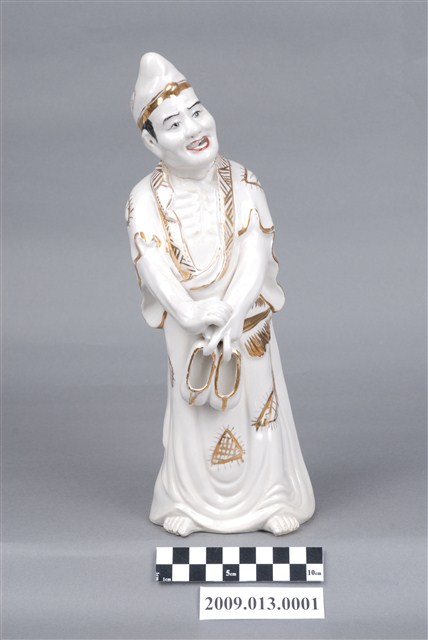 描金彩繪濟公神像瓷偶 (共5張)