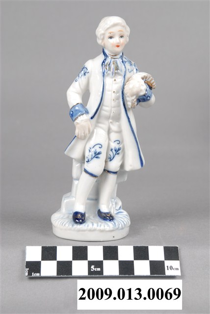 青花西洋貴族紳士瓷偶 (共5張)