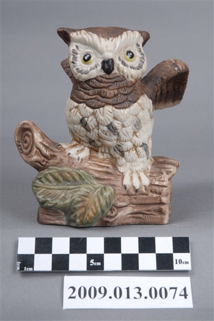 彩繪貓頭鷹造型擺飾 (共5張)