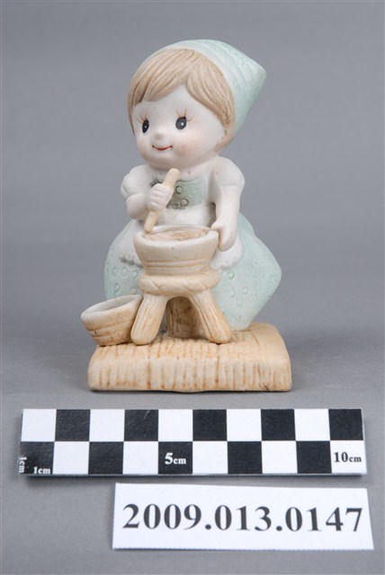 粉彩烹飪孩童陶瓷娃娃 (共5張)