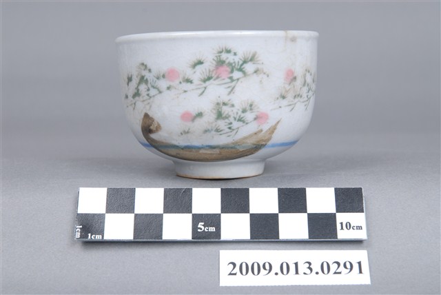 青花粉紅彩茶杯 (共12張)