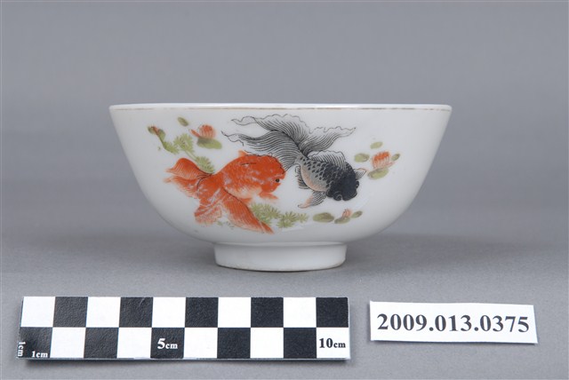 白瓷彩釉轉印魚紋碗 (共10張)