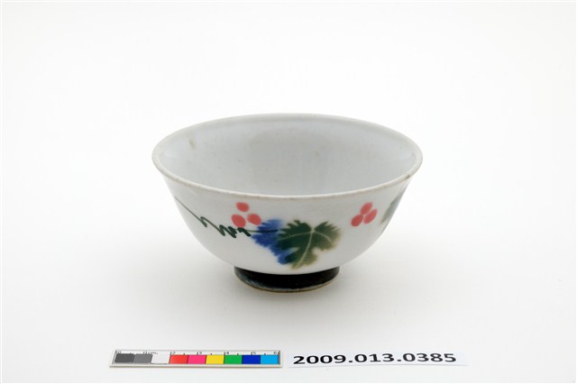 彩繪噴釉花葉紋碗 (共6張)