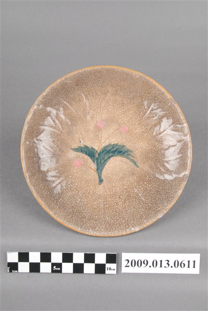 釉下彩花卉紋盤 (共4張)