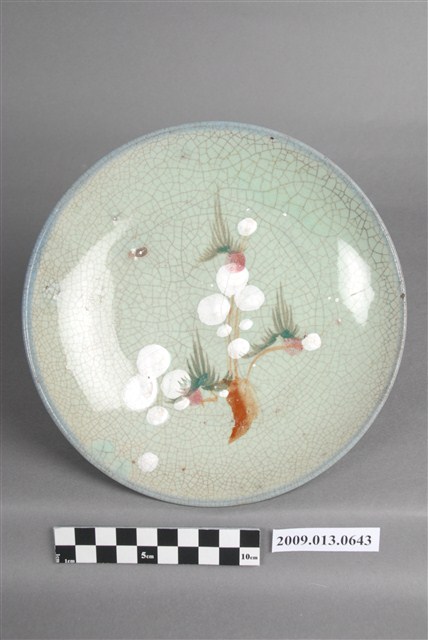 釉下多彩花卉紋盤 (共4張)