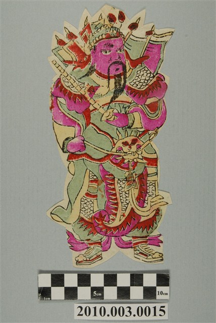 門神版印彩紙 (共2張)