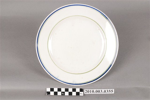 白釉青花弦紋圓盤 (共7張)