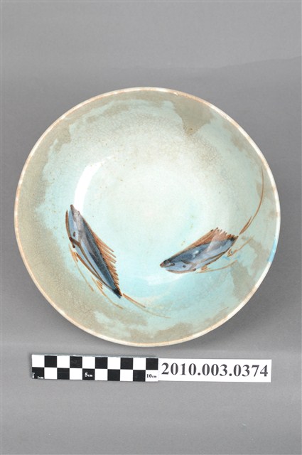 手繪青瓷魚紋碗 (共4張)