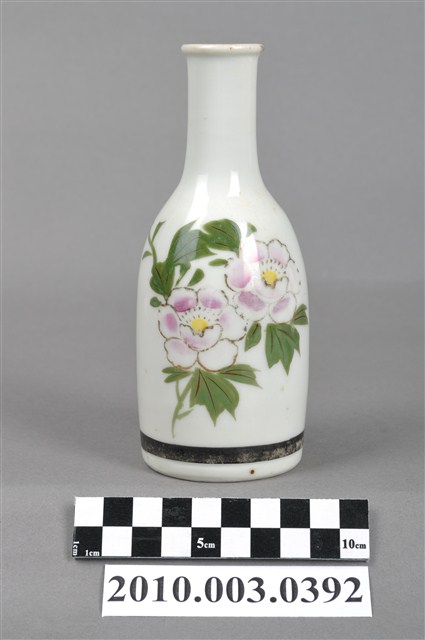白瓷轉印粉紅綠彩細頸瓶 (共6張)