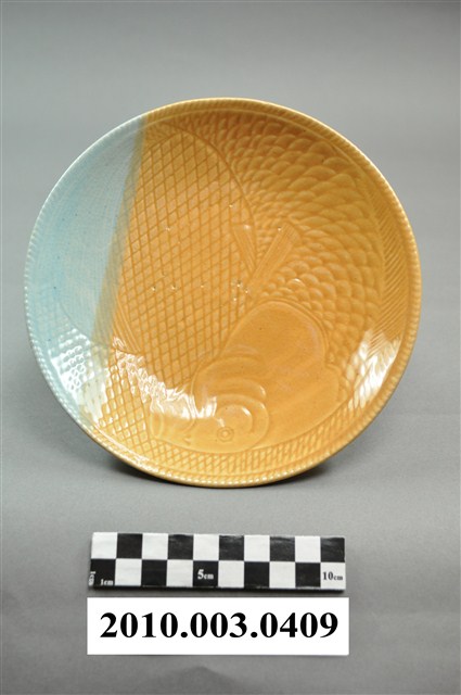 浸釉多彩魚紋圓盤 (共4張)