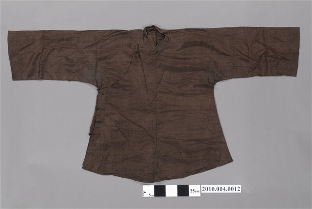 棕色棉質格紋大襟女衫 (共8張)