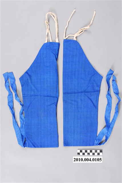 藍絲質雙層套褲組 (共4張)