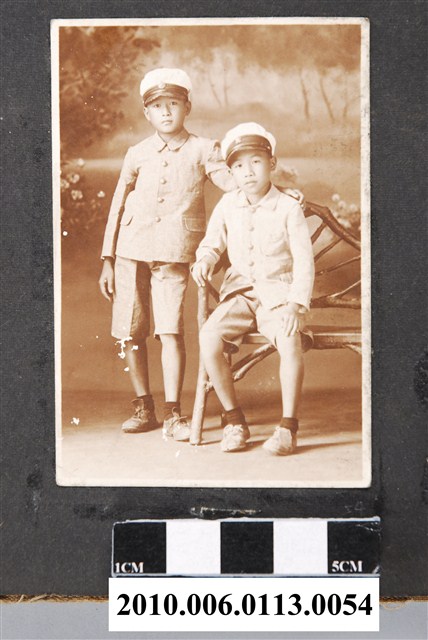 公學校學生二人合照 (共1張)