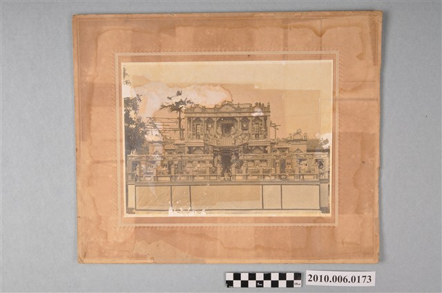 中西合璧形式紙紮屋照片 (共2張)