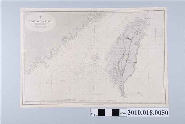 英國水道局〈福爾摩沙及海峽海圖〉 (共3張)
