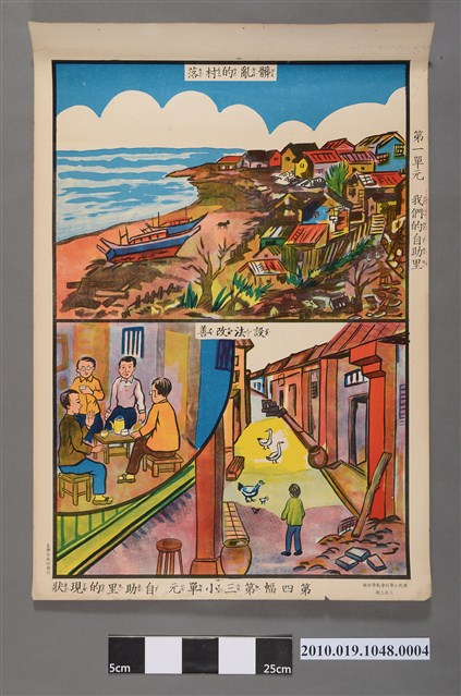 台聯出版社國民小學社會三年上期教學掛圖自助里的現狀 (共2張)