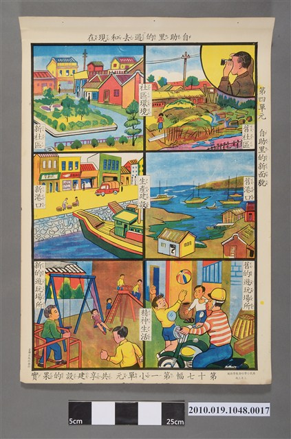 台聯出版社國民小學社會三年上期教學掛圖共享建設的果實 (共2張)