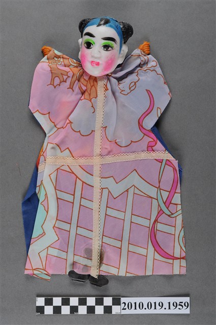 藍髮兒童布袋戲偶 (共4張)