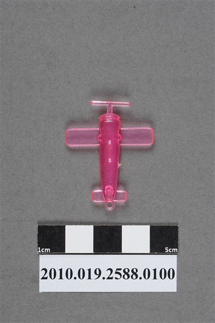 粉紅色螺旋槳飛機造型尪仔仙 (共2張)