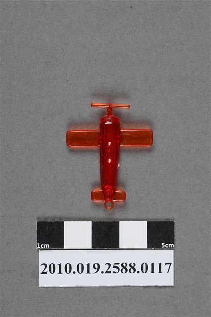 紅色螺旋槳飛機造型尪仔仙 (共2張)