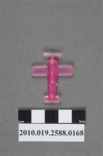 粉紅色螺旋槳飛機造型尪仔仙 (共2張)