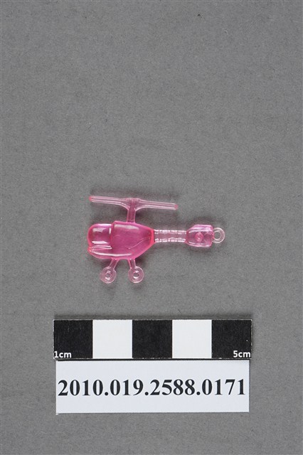 粉紅色直升機造型尪仔仙 (共2張)