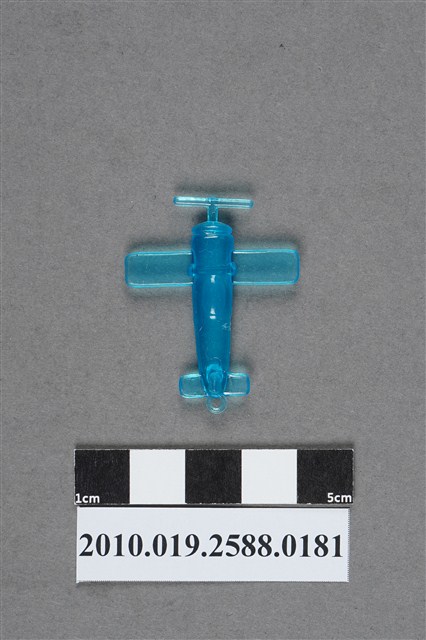 藍色螺旋槳飛機造型尪仔仙 (共2張)