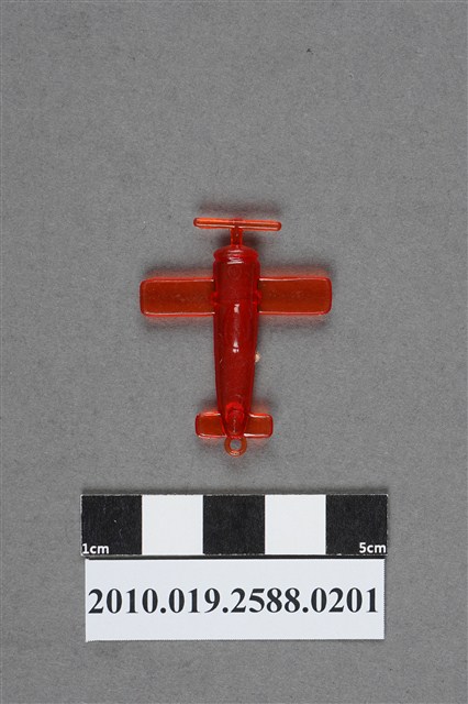 紅色螺旋槳飛機造型尪仔仙 (共2張)