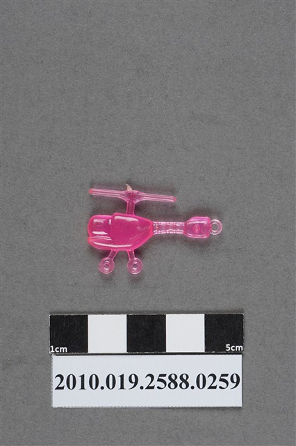 粉紅色直升機造型尪仔仙 (共2張)