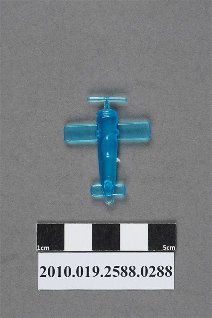 藍色螺旋槳飛機造型尪仔仙 (共2張)