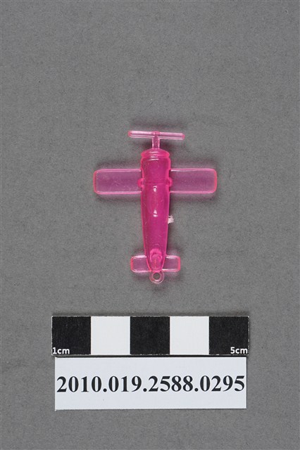 粉紅色螺旋槳飛機造型尪仔仙 (共2張)