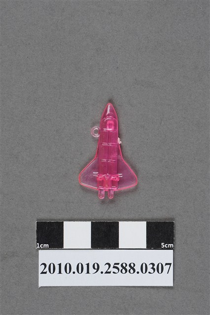 粉紅色太空梭造型尪仔仙 (共2張)