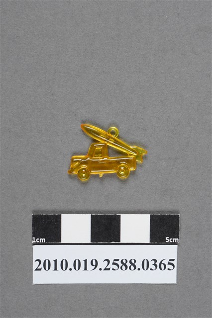 黃色飛彈車造型尪仔仙 (共2張)