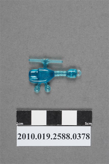 藍色直升機造型尪仔仙 (共2張)