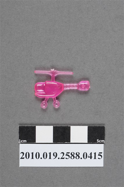 粉紅色直升機造型尪仔仙 (共2張)