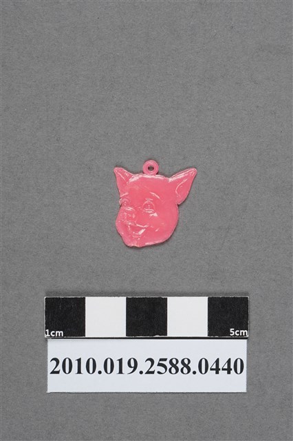 粉紅色豬八戒頭像造型尪仔仙 (共2張)