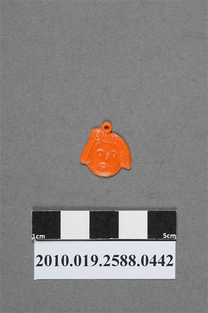 橘色女性頭像造型尪仔仙 (共2張)