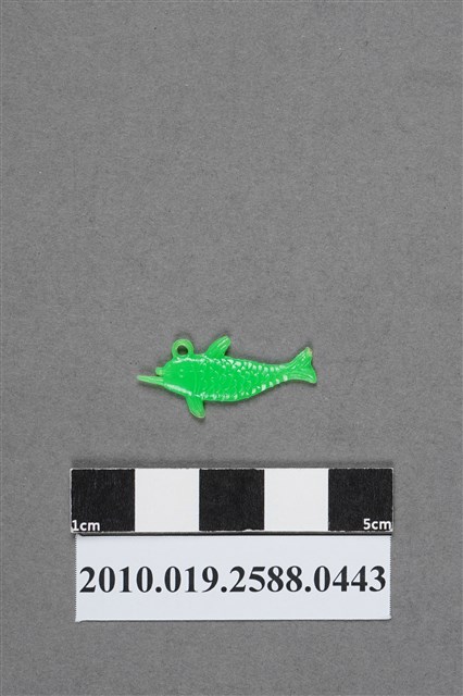 綠色魚造型尪仔仙 (共2張)