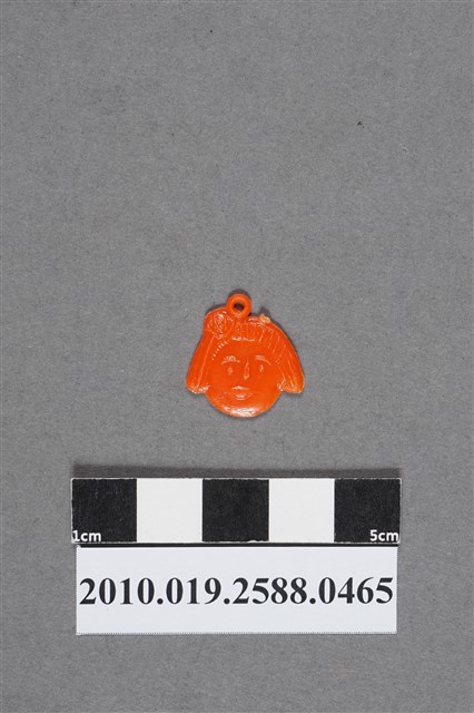 橘色女性頭像造型尪仔仙 (共2張)