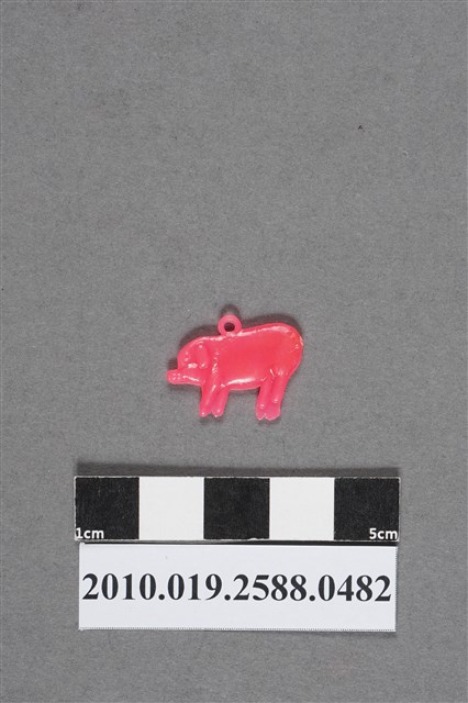 粉紅色豬造型尪仔仙 (共2張)