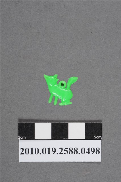 綠色狐造型尪仔仙 (共2張)