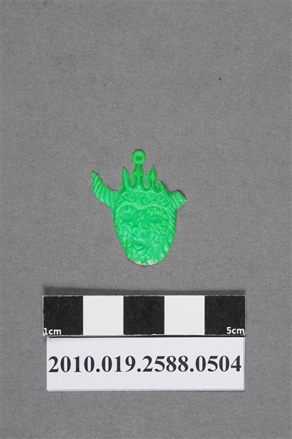 綠色人物頭像造型尪仔仙 (共2張)