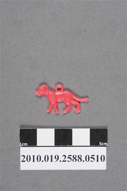 粉紅色狗造型尪仔仙 (共2張)