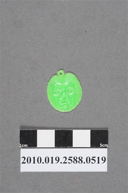 綠色猿猴頭像造型尪仔仙 (共2張)