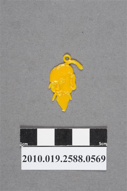 黃色怪老子頭像造型尪仔仙 (共2張)