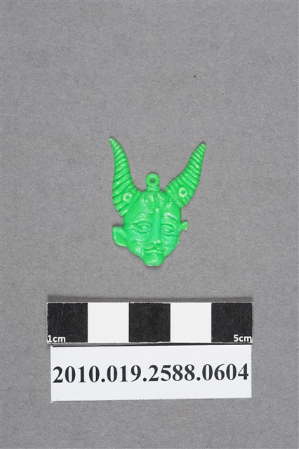 綠色人物頭像造型尪仔仙 (共2張)