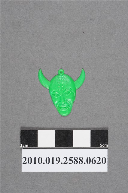 綠色人物頭像造型尪仔仙 (共2張)